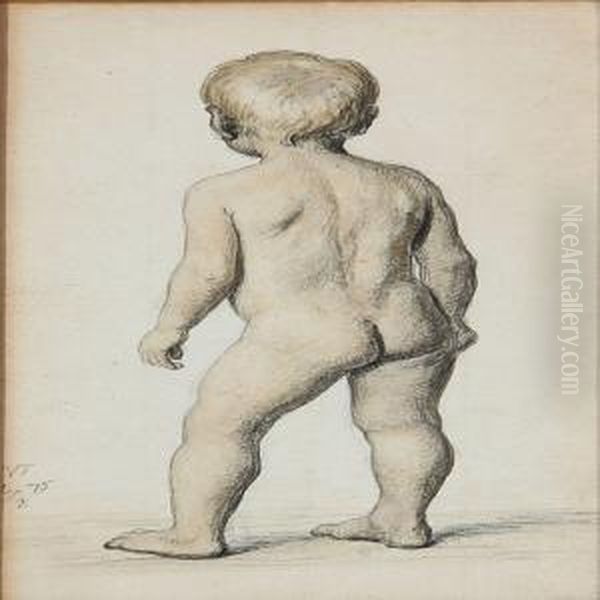 A Backturned Nude Boy - view 1