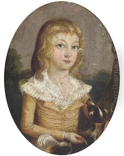 Portrait of a girl and her dog - view 1