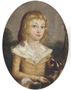 Portrait of a girl and her dog