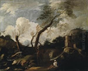 Mountainous Landscape by Bartolomeo Torreggiani