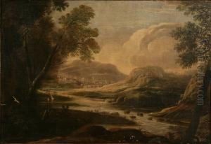 Paesaggio Con Fiume by Bartolomeo Torreggiani