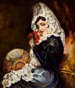 "retrato De Dama". by Antonio Torres Fuster