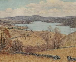 Autumn Landscape With Lake