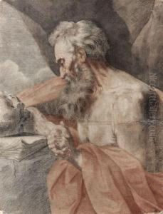 Saint Jerome by Flaminio Torri