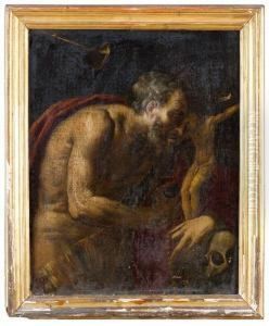 San Gerolamo Adora La Croce by Flaminio Torri