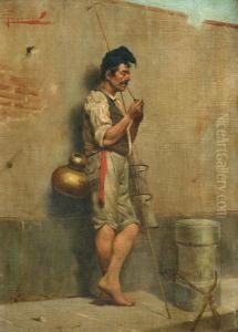 Pescador Fumando by E. Torrini