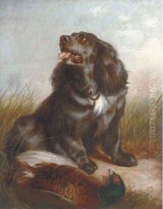 Guarding the pheasant by Richard Ansdell