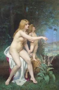 Venus And Cupid by Victor Tortez