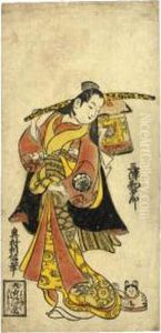 Sanjo Kantaro Ii In An Unidentified Onnagata Role Sanjo Kantaro Ii In An Unidentified Onnagata Role