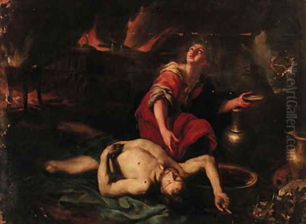 A scene from the Trojan War - view 1