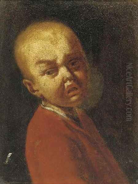 A portrait of a boy crying - view 1