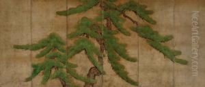 An Old Pine by Kano Toshun