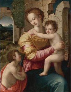 Madonna And Child With Saint John The Baptist thumbnail