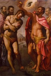 Battesimo Di Cristo by Michele di Ridolfo del Ghirlandaio (see Tosini)