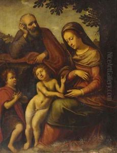 The Holy Family with the Infant Saint John the Baptist by Cristofano Allori
