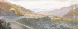 A Panoramicview Of Wachau Valley With Durnstein And Rossatz by Alois Tott
