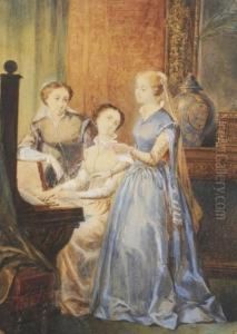 La Lecon De Musique by Adele Anais Colin Toudouze