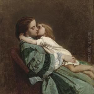 Motherly Love by Toulmouche Auguste