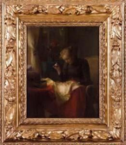 Giovane Donna Che Cuce