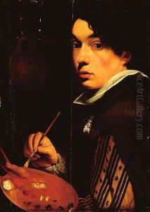Portrait of the artist as a young man by School Of Antwerp