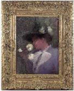 Femme Aux Fleurs by Etienne Tournes