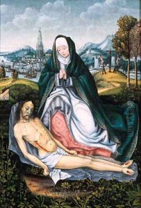 The Lamentation by School Of Antwerp