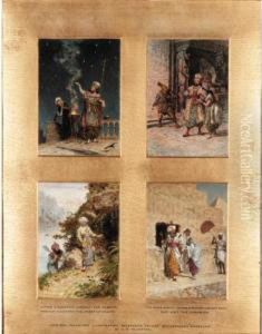 Vathek & Carathis Consult The Planets; Rasselas Discovers The Means Of Escape; The Giour Admits Vathek & Nouronihar Into Eblis; They Visit The Pyramids