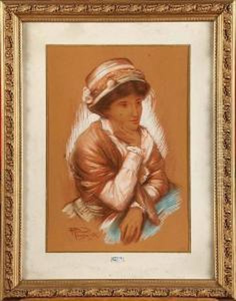 Portrait De Jeune Fille Au Chapeau - view 1