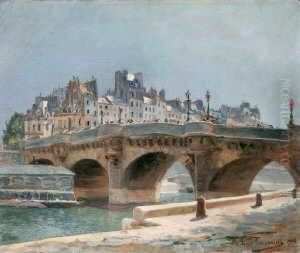 Die Pont-neuf In Paris Im Jahr
1900. by Louis Anatole Toussaint