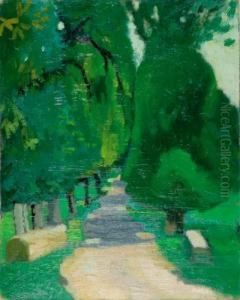 Allee Du Chateau De Canon by Charles Victorien Toutain