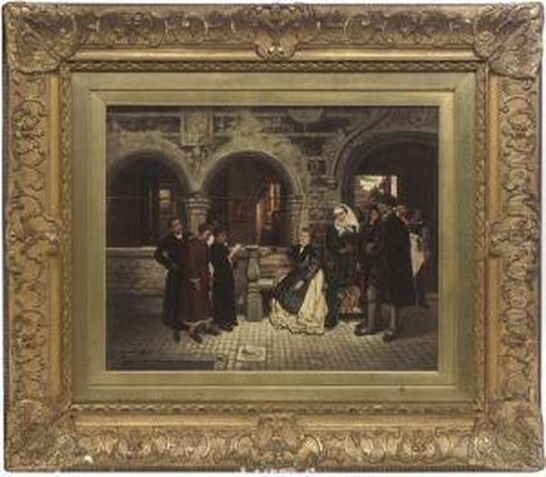 Luther As A Boy, Singing Carols At Eisenach - view 1
