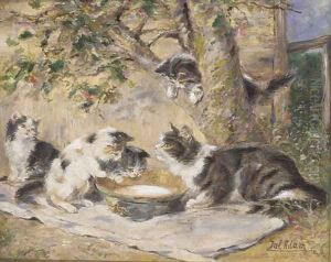 Tea-time by Julius Adam