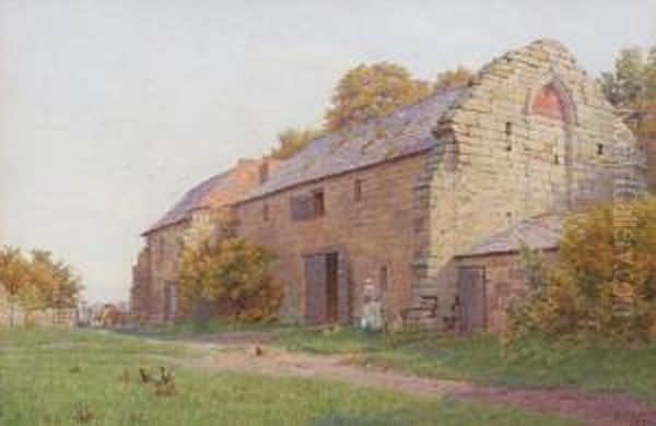 Farmyard By A Stone Barn - view 1