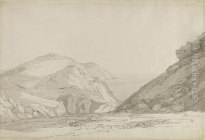 The Coastline Near Lynton, Devon by Francis Towne