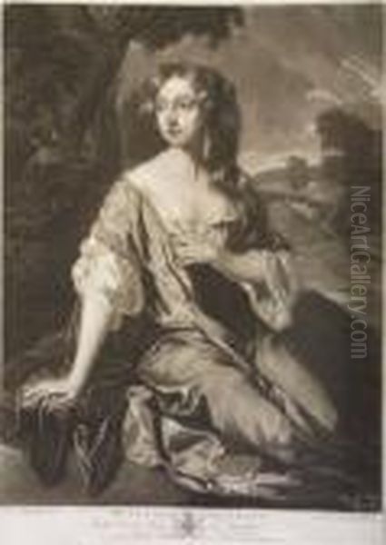 Mrs. Jenny Deering In The Common Parlour At Houghton - view 1