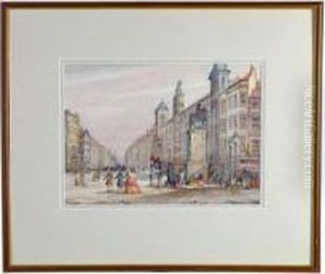 A View Of The Strand by Ernest Townsend