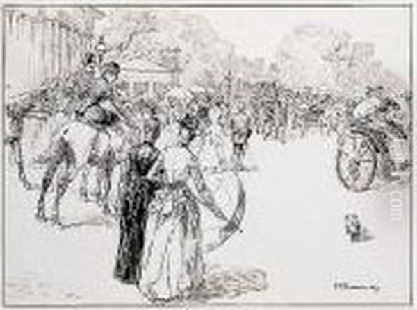 Signed L.r.: F H Townsend 1887 - view 1