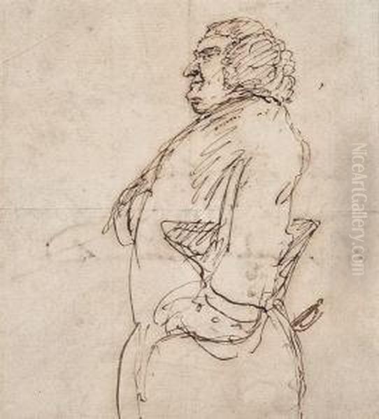 Caricature Portrait Of Lord Thurlow - view 1
