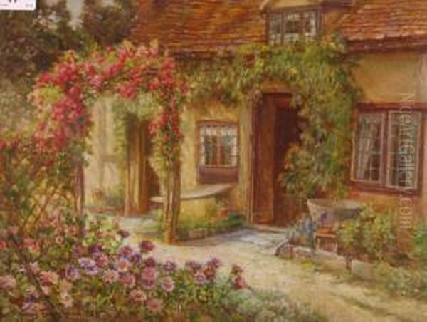 Oldcottage And Flowers Near Stratford On Avon - view 1