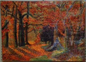 Autumn Forest Scene by Channel Pickering Townsley