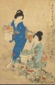 Banchettando by Chikanobu Toyohara