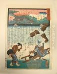 Woman With Bundles Of Sticks, Falling From A Ladder