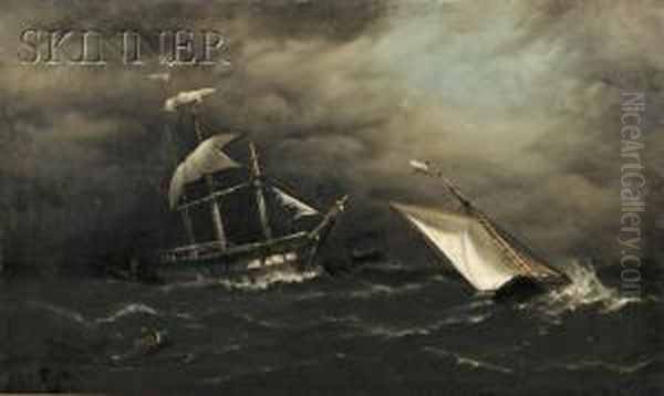 Ships Caught In A Squall - view 1