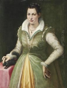 Portrait Of A Lady by Bartolommeo Traballesi