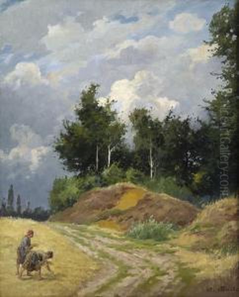 Sommerliche Landschaft Mit Bauerinnen - view 1