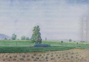 "genfer Fruhlingslandschaft". by Albert Trachsel
