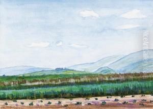 Sommerliche Landschaft. by Albert Trachsel