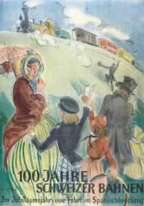 100 Jahre Schweizer Bahnen by Friedrich Eduard Traffelet
