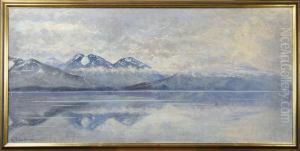 Fjordlandskap, Signerad Hj. Trafvenfelt 1913 by Hjalmar Trafvenfeldt
