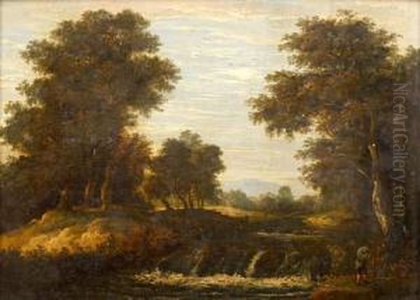 Neoclassical Landscape With Figures By A River - view 1